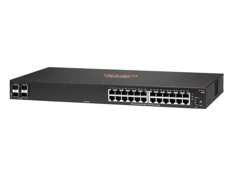 HPE Aruba 6100 24G  4SFP+ 24port Gigabit Managed Switch 網絡交換器 #JL678A