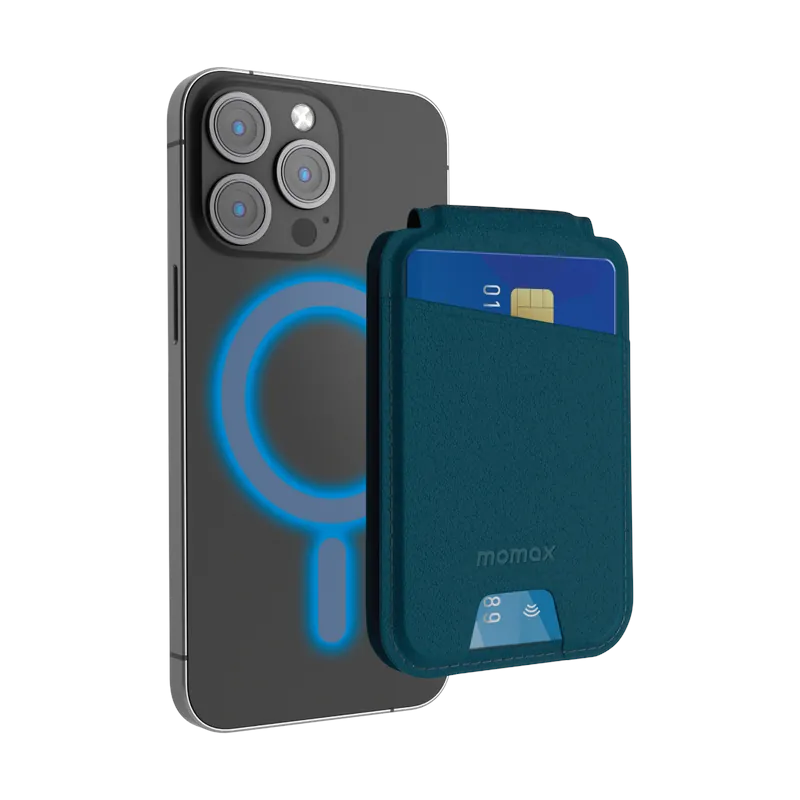 MOMAX  1-Wallet SR29 磁吸卡片套支架 (藍色) - #SR29B