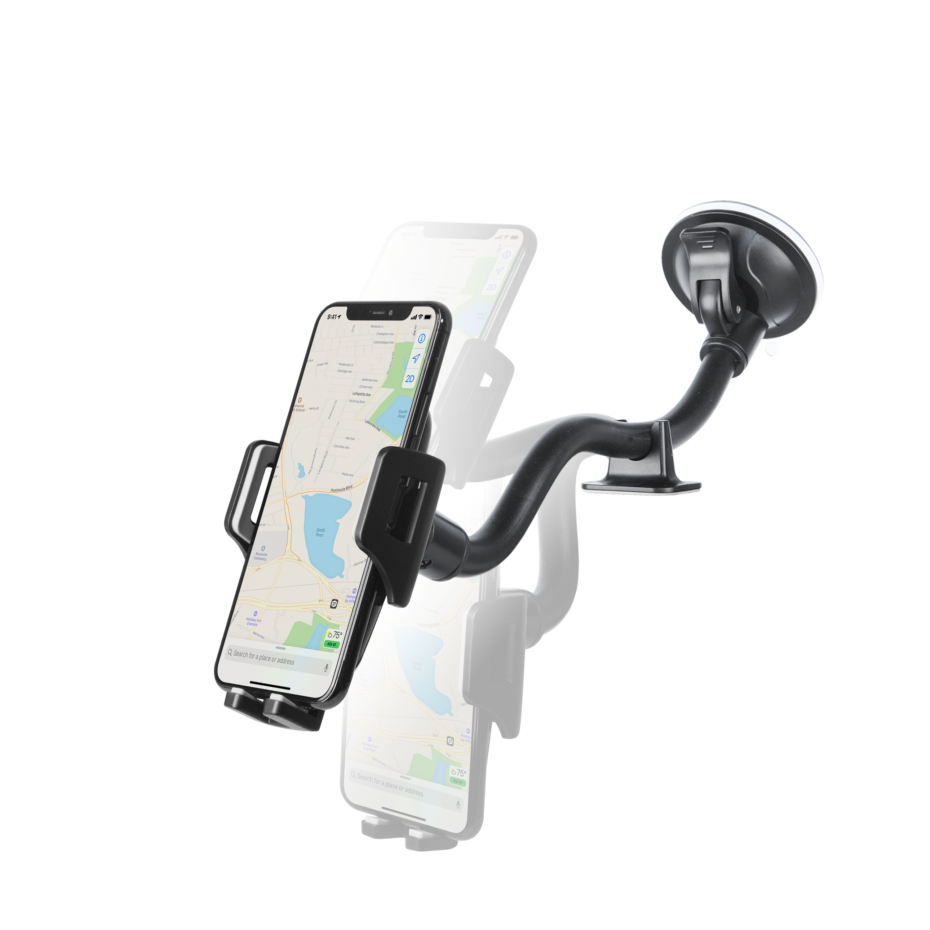 Capdase Flexi-ll Sport Car Mount Gooseneck Arm 300mm Extra Long Edition #HR00-SGF211-300