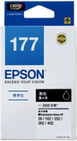 Epson 177 黑色原廠墨水盒 #T177183