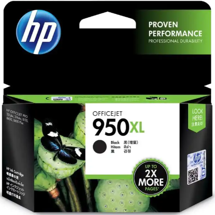 HP 950XL High Yield Black Original Ink Cartridge #CN045aa