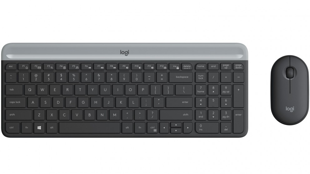 Logitech MK470 Chinese Slim Wirelss Keyboard and Mouse Combo (Black)