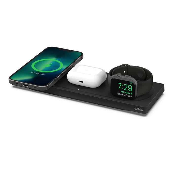 Belkin BOOST CHARGE PRO MagSafe 3-in-1 Wireless Charging Pad (Black) #WIZ016mybk