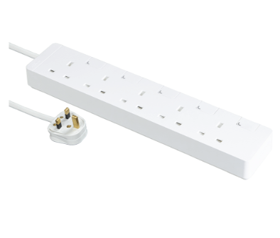 Schneider AvatarOn Extend 13A 5Head Power Strip with individual switch (3M) #TsH35_3_WE_C5