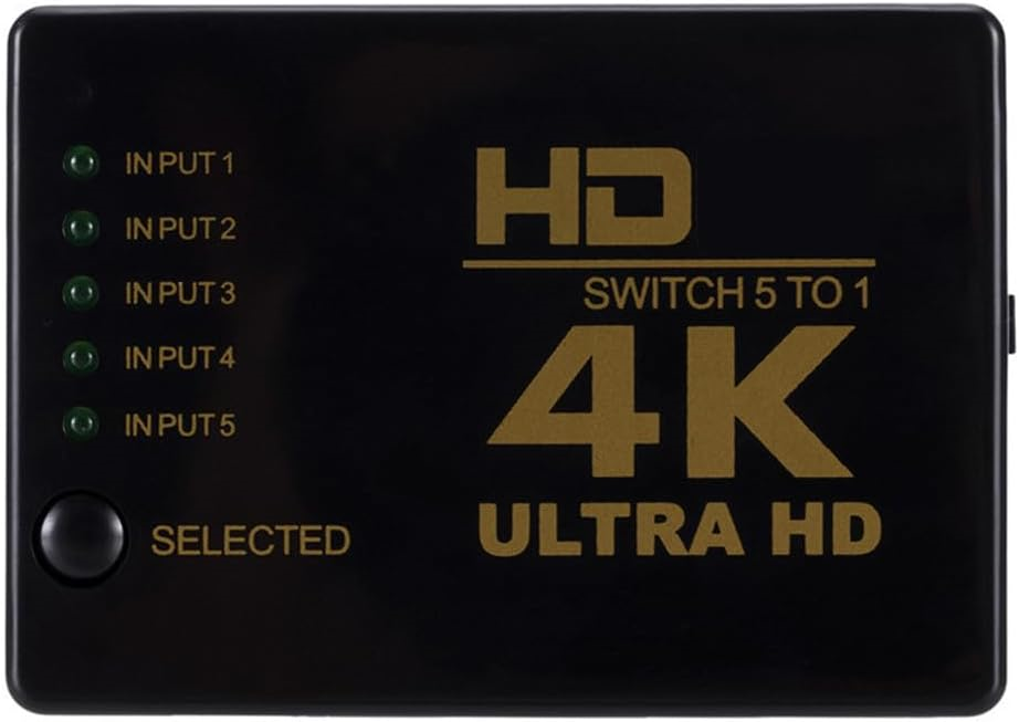 PC-Home 5in1out 4K HDMI 切換器 (附紅外線遙控) #3100001370