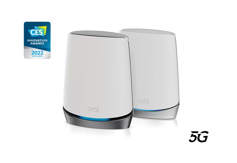 Netgear Orbi NBK752 5G AX4200 Mesh WiFi 6 專業級三頻無線路由器 (兩隻套裝)