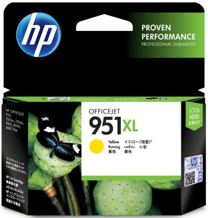 HP 951XL High Yield Yellow Ink Cartridge #CN048aa