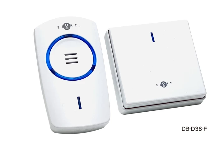 Eight DB-D38-F Battery Free Wireless Doorbell (White)