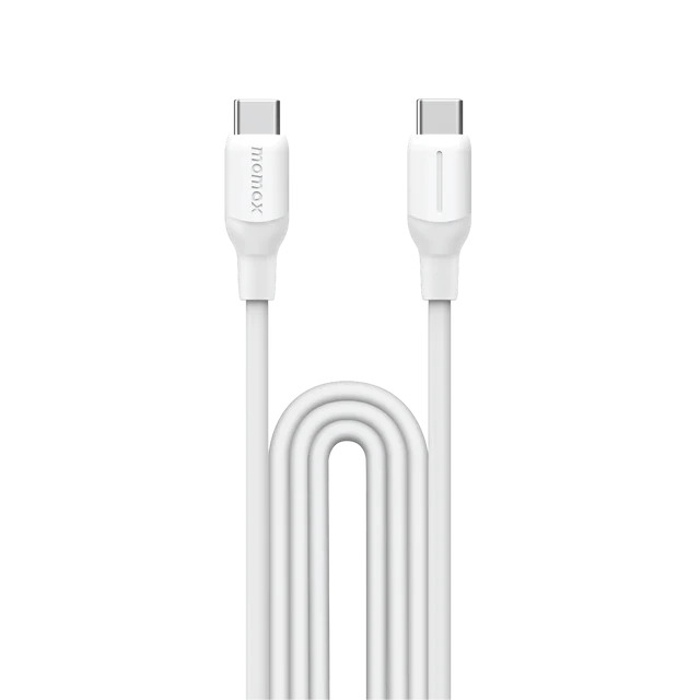 MOMAX 1-Link Flow CC X 4ft/1.2metre Type-C to Type-C Usb Cable PD 60W (White) #DC23W