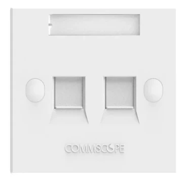 CommScope(AMP) 雙孔網線插座面板 #760249251