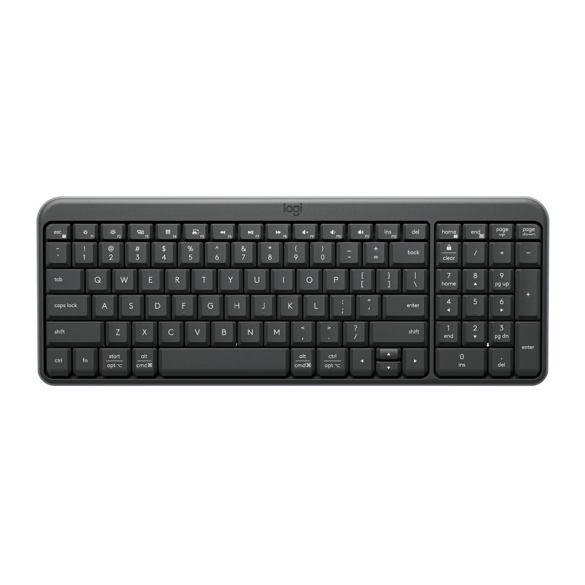 Logitech K250 English 緊湊型藍牙無線鍵盤 (石墨灰) #920-013491