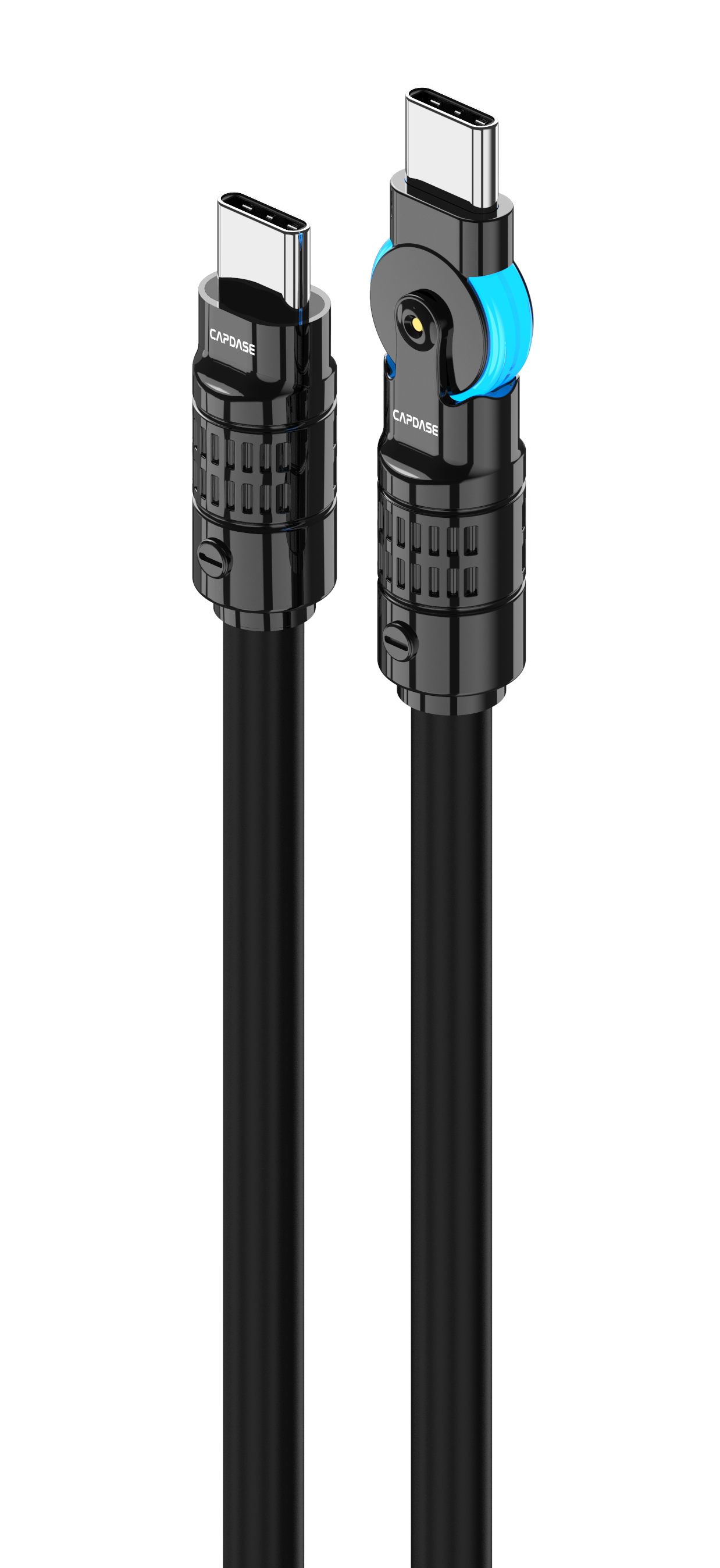 Capdase Rotary 2metre Type-C to Type-C Cable PD (60W) (Black) #HC00-4211