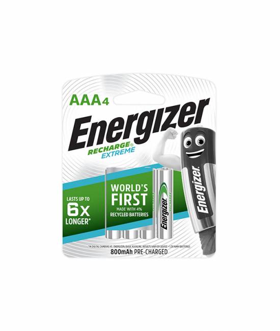 Energizer AAA 800mAh勁量環保充電池 4粒裝