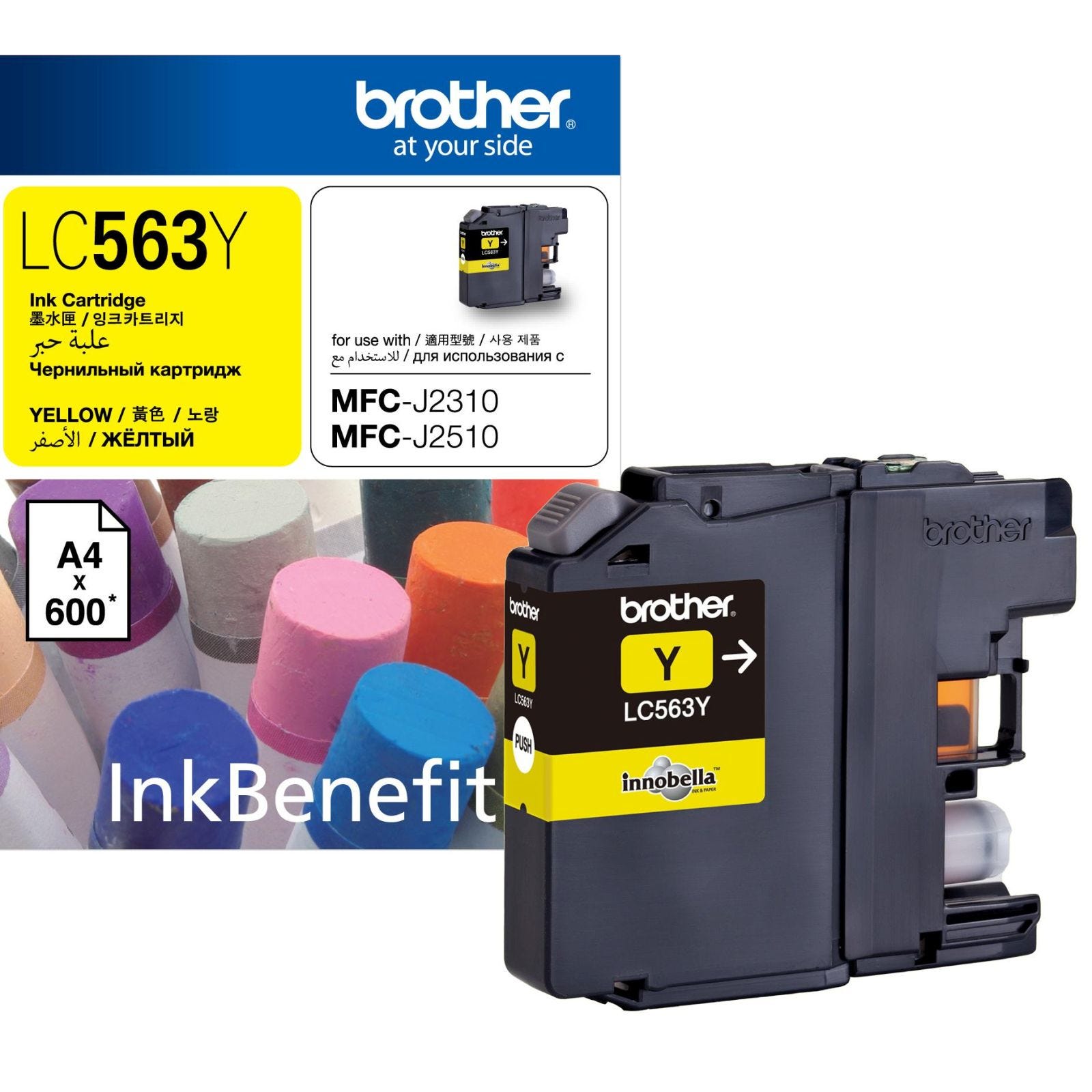 Brother LC563 標準黃色墨水盒