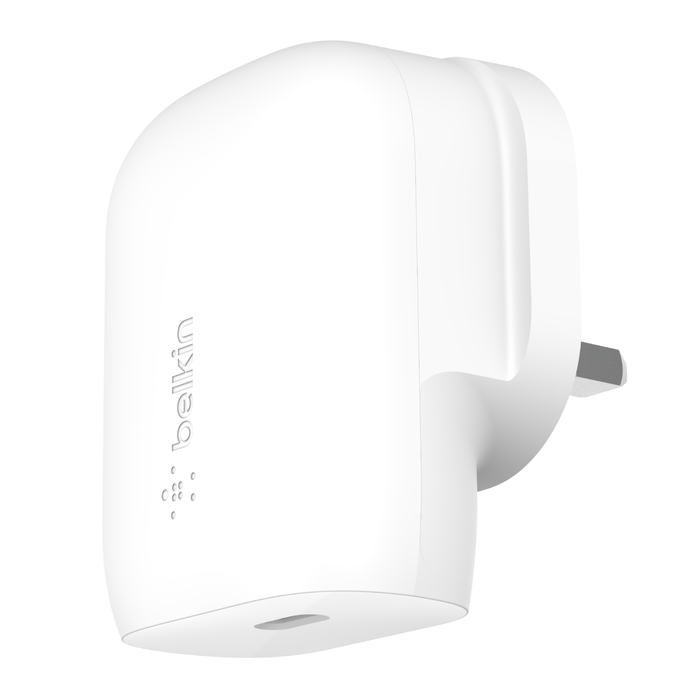 Belkin BoostCharge Usb Charger (30W, TypeC, PD3.0, White) #WCA005MYWH
