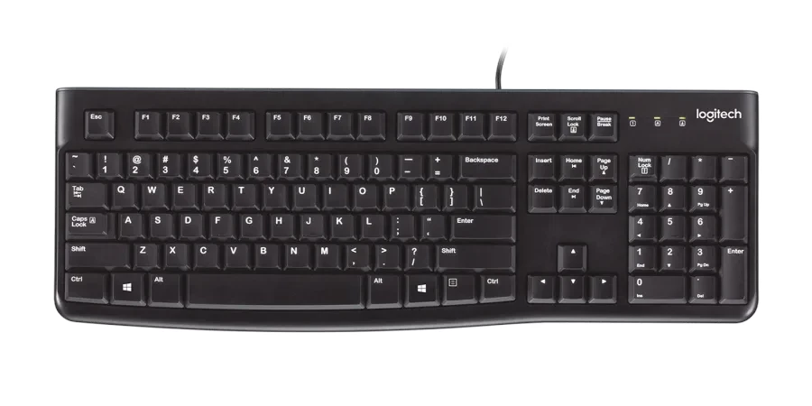 Logitech K120 Chinese Corded Keyboard (Black)