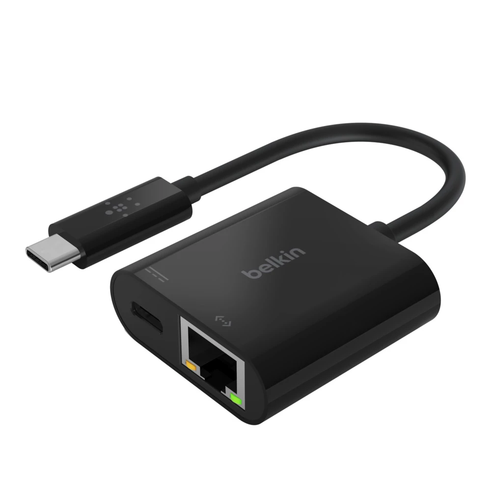 Belkin USB-C 轉乙太網路 + 充電轉接器 #INC001btBK