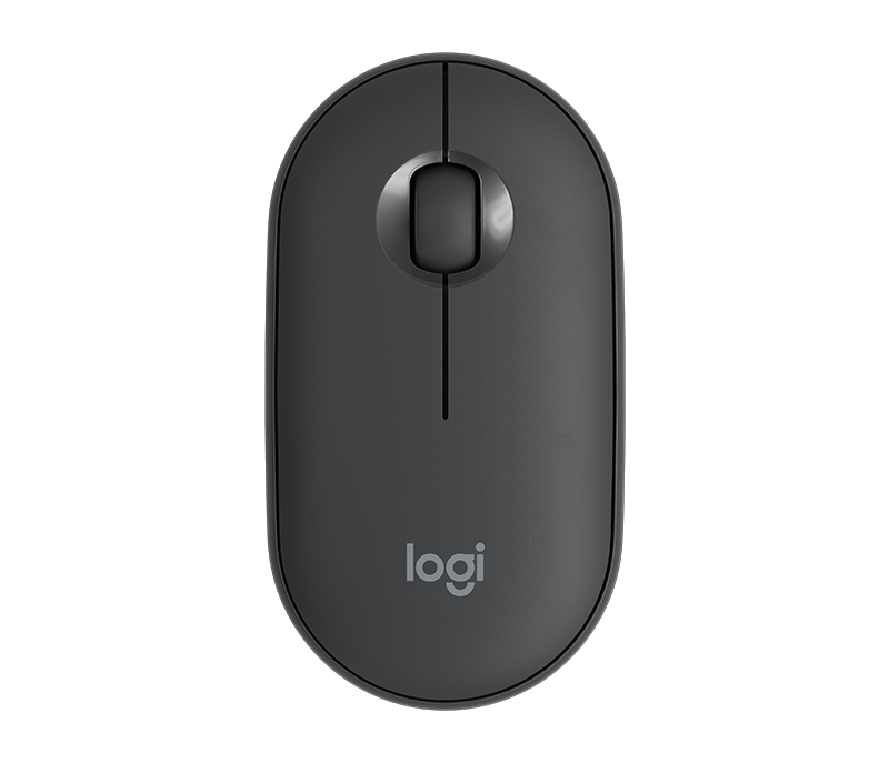 Logitech Pebble-M350 鵝卵石無線滑鼠 (石墨灰)