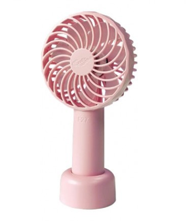 Gongtian共田 F27 手持可站立小風扇 Portable手提 Cooling Fan Usb w/Rechargeable Battery (Pink) #2000001694