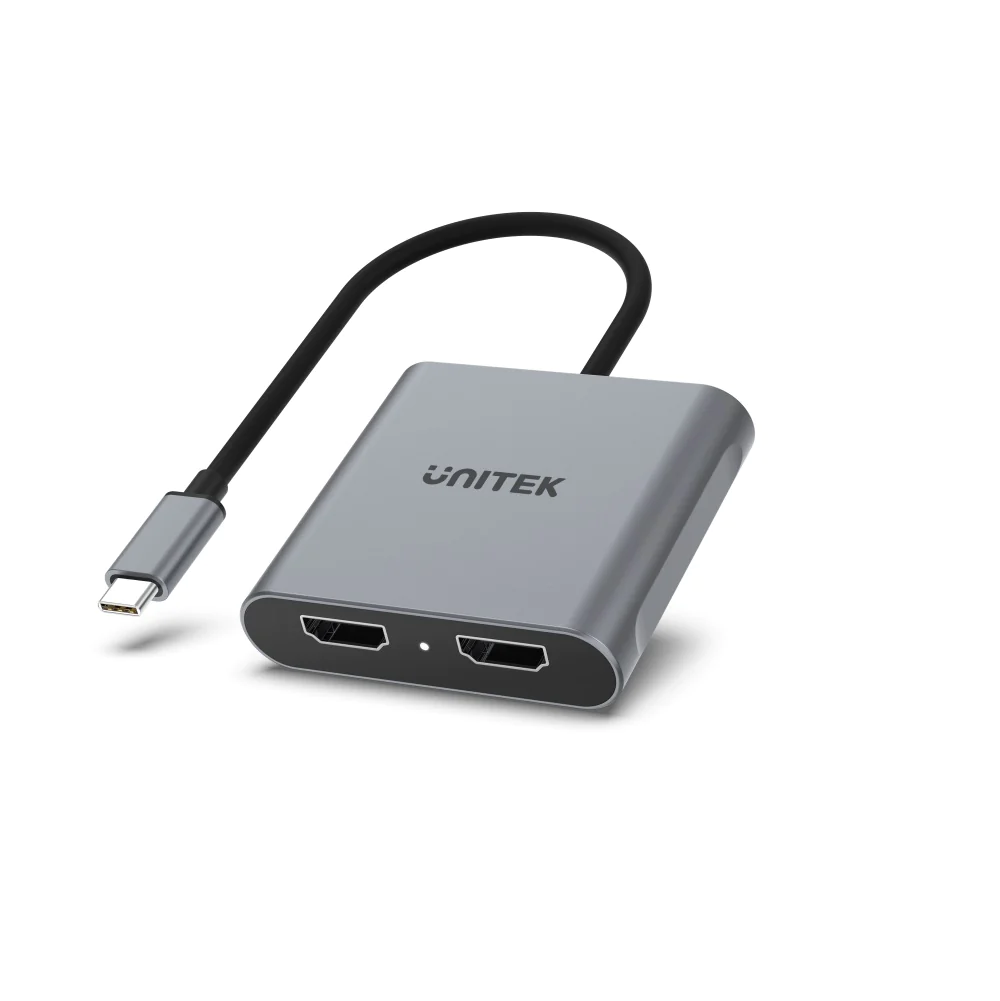 Unitek 4K USB-C 轉雙 HDMI 轉接器 (支援MST多串流傳輸)* #V1404B