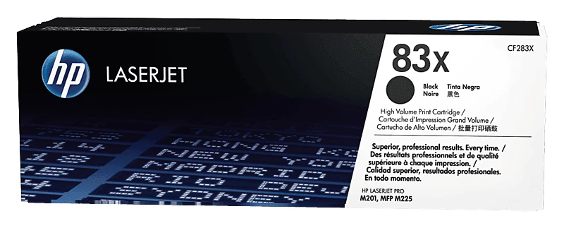 HP 83X Black Toner Cartridge (High Capacity) #CF283x