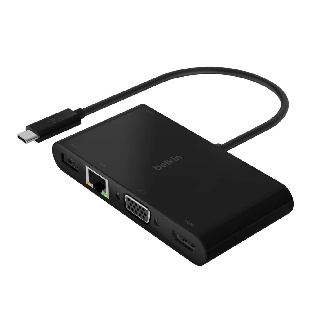 Belkin USB-C Multimedia + Charge Adapter (100W) #AVC004btBK