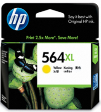 HP 564XL High Yield Yellow Original Ink Cartridge #CB325wa