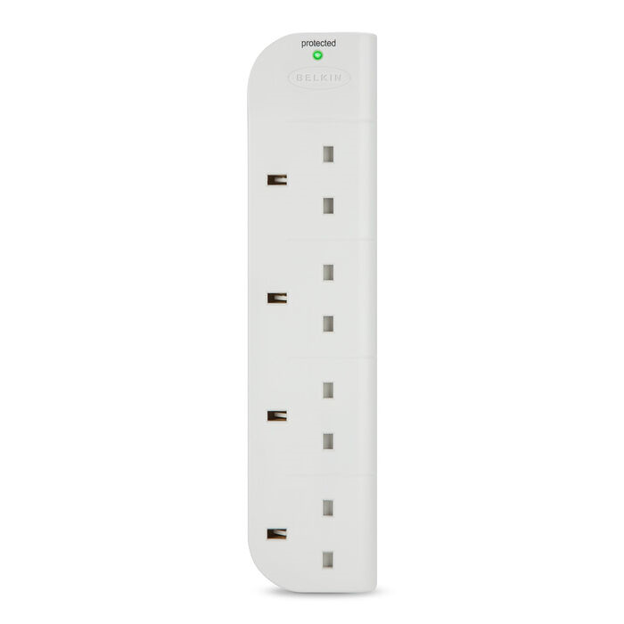 Belkin Surge 防雷保護拖板 9.9ft/3metre 4Head Power Extension Socket w/Surge Protector (White) #F9E400sa3M