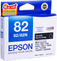 Epson 82 黑色原廠墨水盒 #T112180