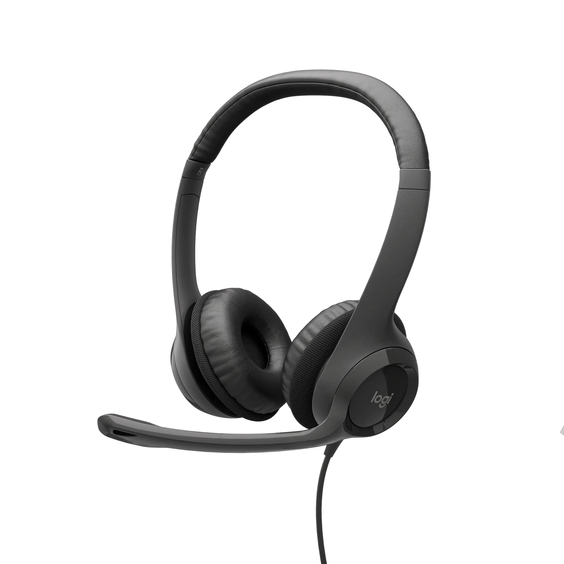 Logitech H390 Stereo HeadPhone Usb-C w/Mic (Black) #981-001577