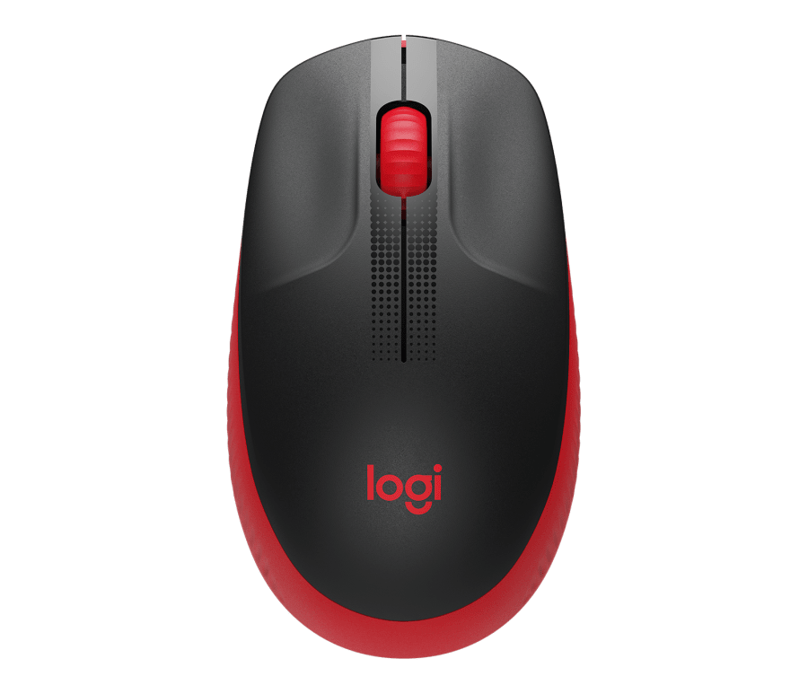 Logitech M190 Optical Cordless Mouse (Red)