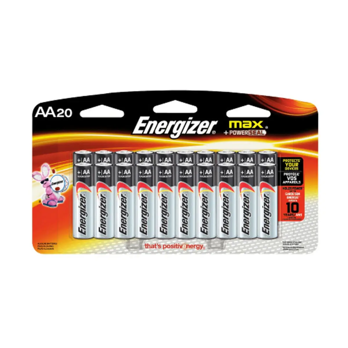 Energizer E91/20 2AA 1.5V Alkaline Battery - 20pcs/pack