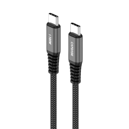 Capdase Metallic-EM-CC100 30cm USB-C 轉 USB-C 同步充電線 (黑色) #HC00-32g1
