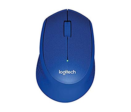 Logitech M331 Silent Plus Optical Cordless Mouse (Blue)