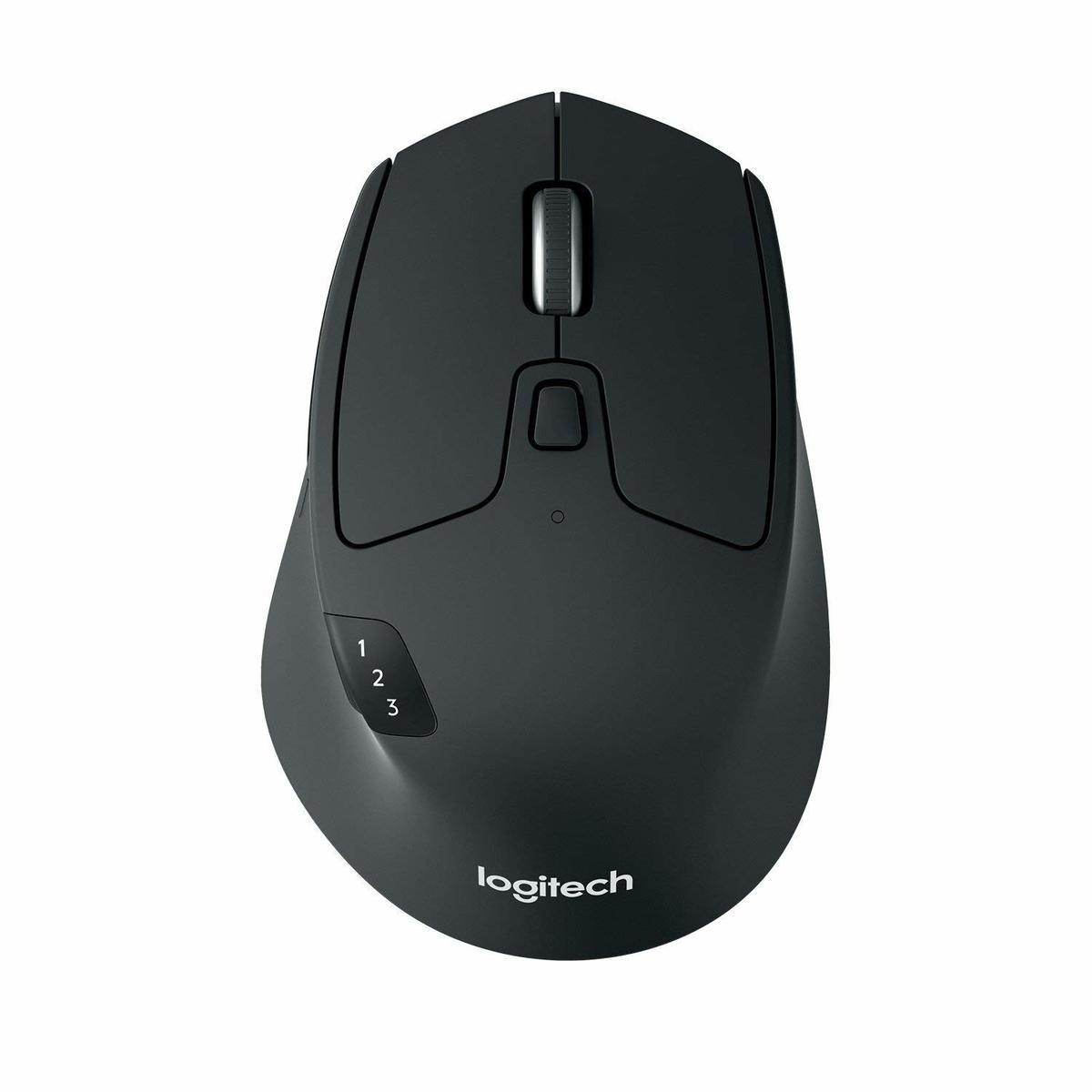 Logitech M720 Triathlon Multi-Computer Wireless Mouse (Black)