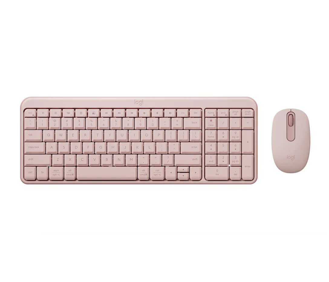 Logitech MK250 English Wireless Mini Combo - BT (Rose) #920-013561