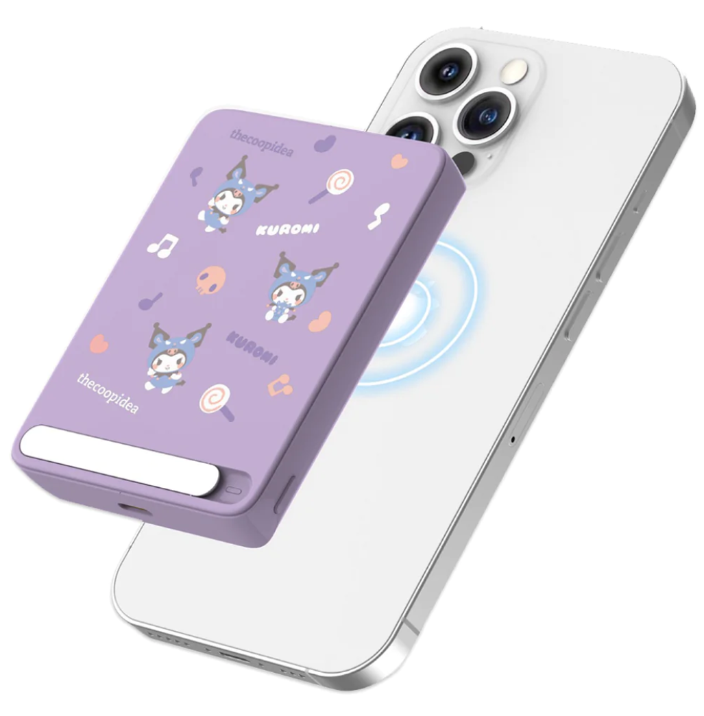 thecoopidea Sanrio Kuromi x 5000mAh 無線磁吸式行動電源 #CP-PB24-KURO