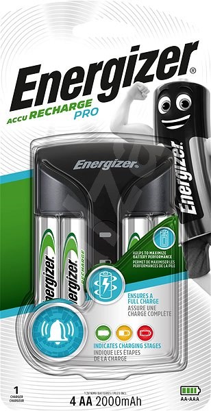 Energizer Charger w/4x2A 2000mAH Battery Pack 勁量充電機連4粒2A裝