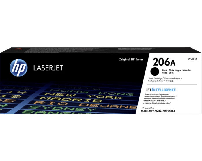 HP 206A Black Toner Cartridge #W2110a