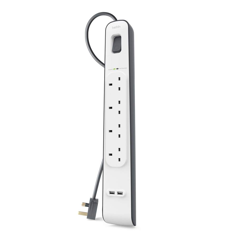 Belkin SurgePlus 4 Head Surge Protection Power Strip #bsV401sa2M