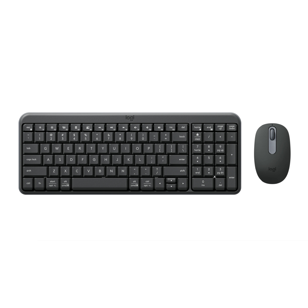 Logitech MK250  藍芽迷你英文滑鼠鍵盤組合(石墨灰) #920-013559