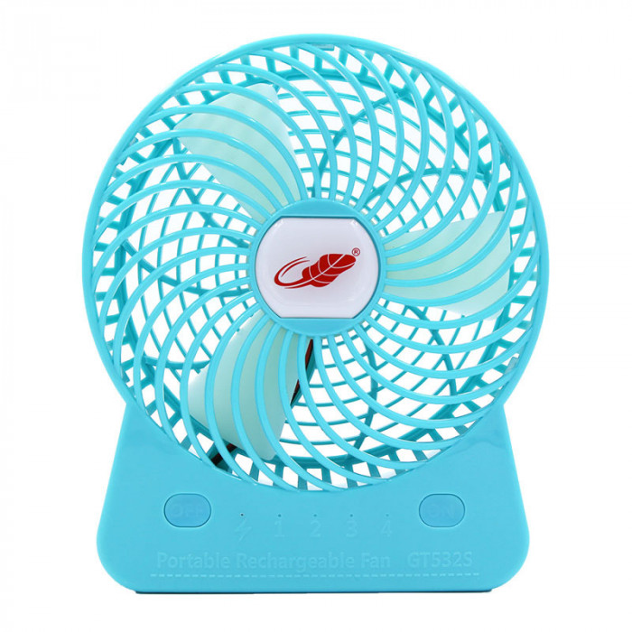 Gongtian共田 GT532s Portable手提 6吋 Cooling Fan Usb w/Rechargeable Battery (Blue) #2000000834