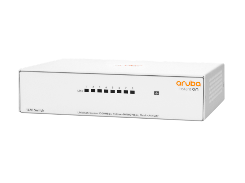 HPE Aruba Instant On 1430 8port Gigabit Unmanaged Network Switch #R8R45A