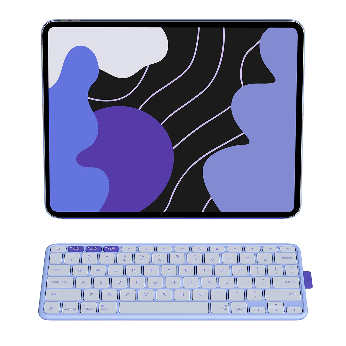 Logitech Flip Folio (Pro & Air 11") English Type Keyboard Cover - BT (Lilac) #920-013843