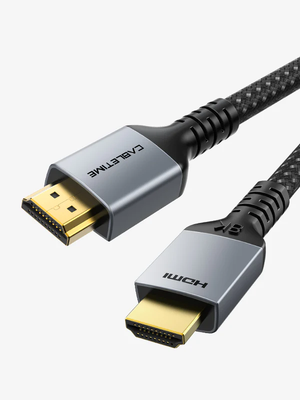 CABLETIME 3ft/1metre HDMI-M to HDMI-Male 8K Premium HDMI Cable (Gold Plated) (Black) #CE-CTCH11H