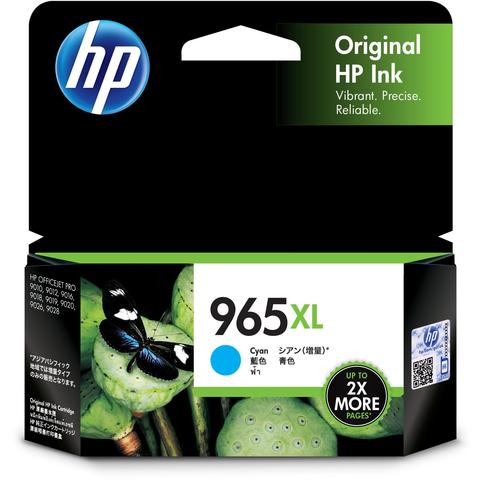 HP 965XL High Yield Cyan Ink Cartridge #3JA81AA