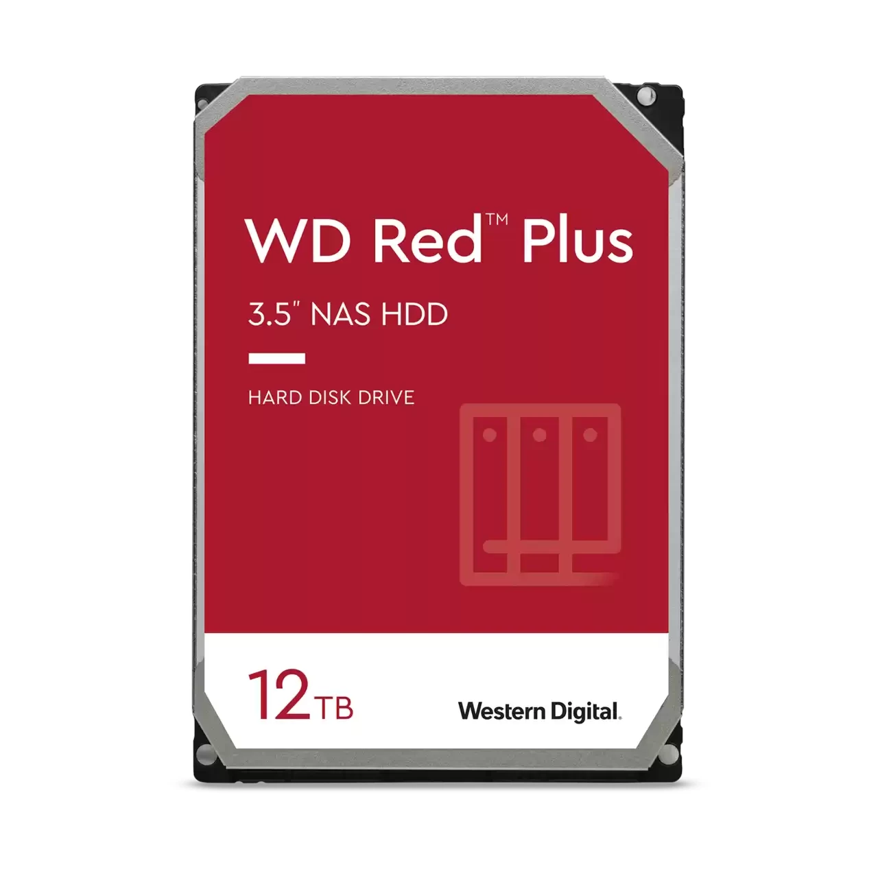 WD Red Plus 12Tb 3.5吋 NAS 硬碟 (256Mb 7200rpm SATA3) #WD121KFbX