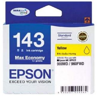 Epson 143 Yellow Ink Cartridge (High Capacity) #T143483