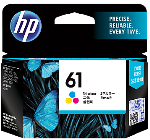 HP 61 Tri-color Original Ink Cartridge #CH562wa