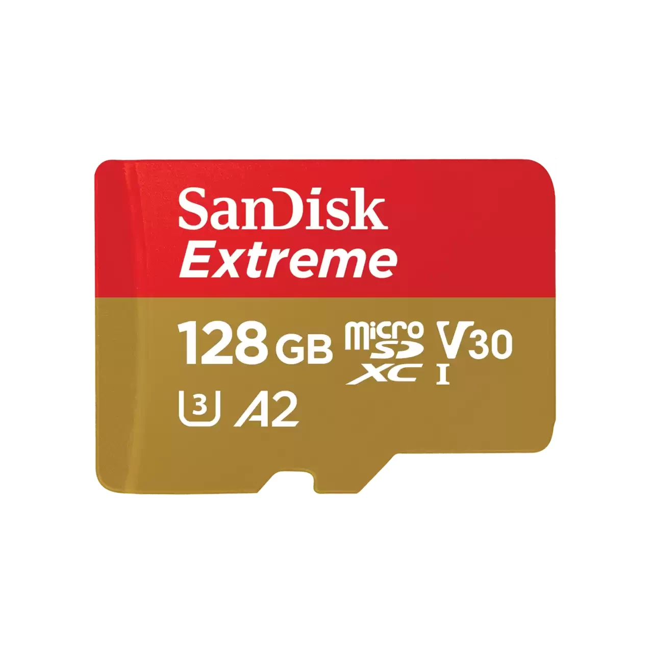 Sandisk Extreme 128Gb MicroSDXC UHS-I Memory Card #SDSQXAA-128G